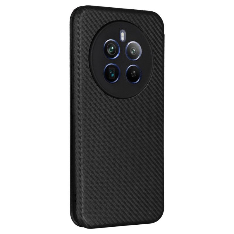 Folio Deksel Lær Realme 12 Pro / 12 Pro Plus Mobildeksel Karbonfiber