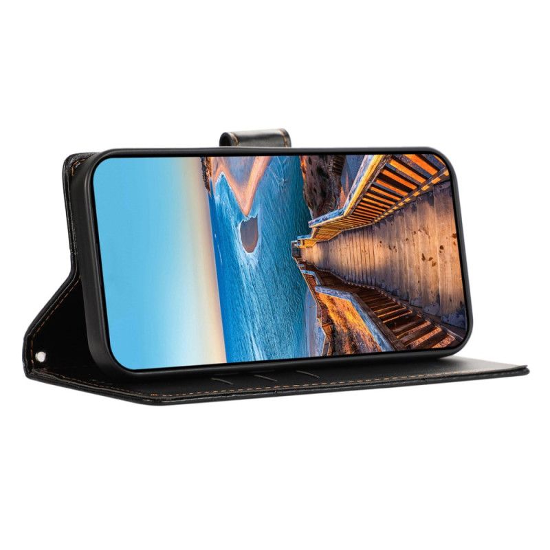 Folio Deksel Realme 12 Pro / 12 Pro Plus Skriv Ut Linjer