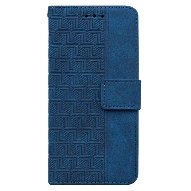 Folio Deksel Realme 12 Pro / 12 Pro Plus Strappy Vevd Mønster