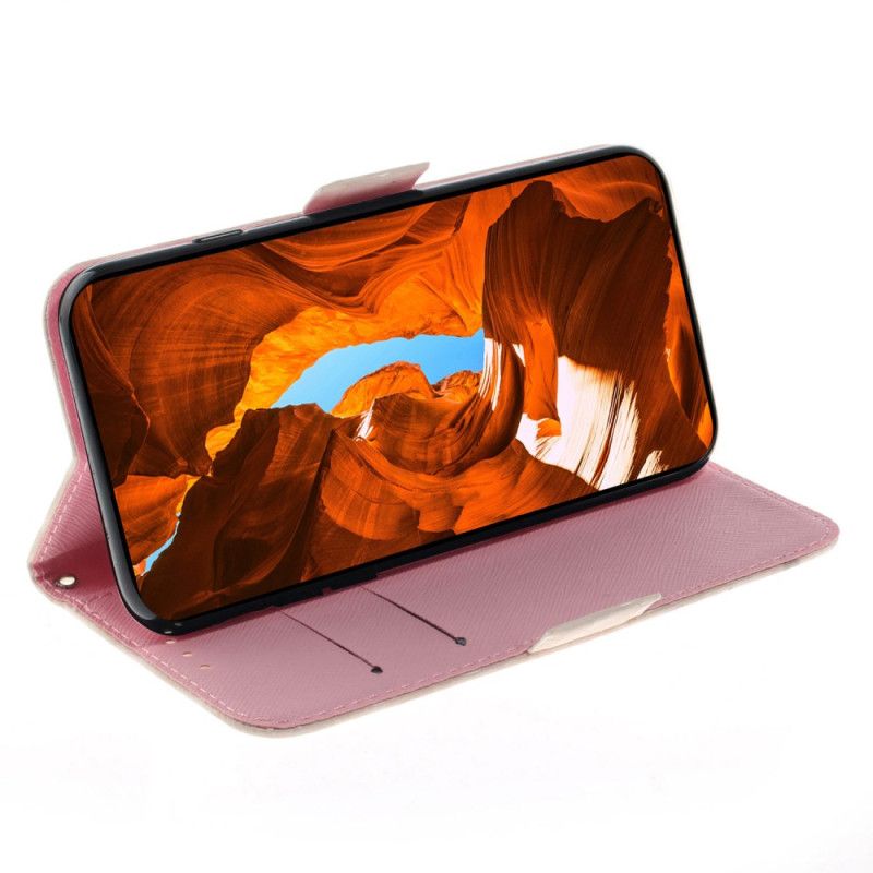 Folio Deksel Realme 12 Pro / 12 Pro Plus Stripete Magnolia