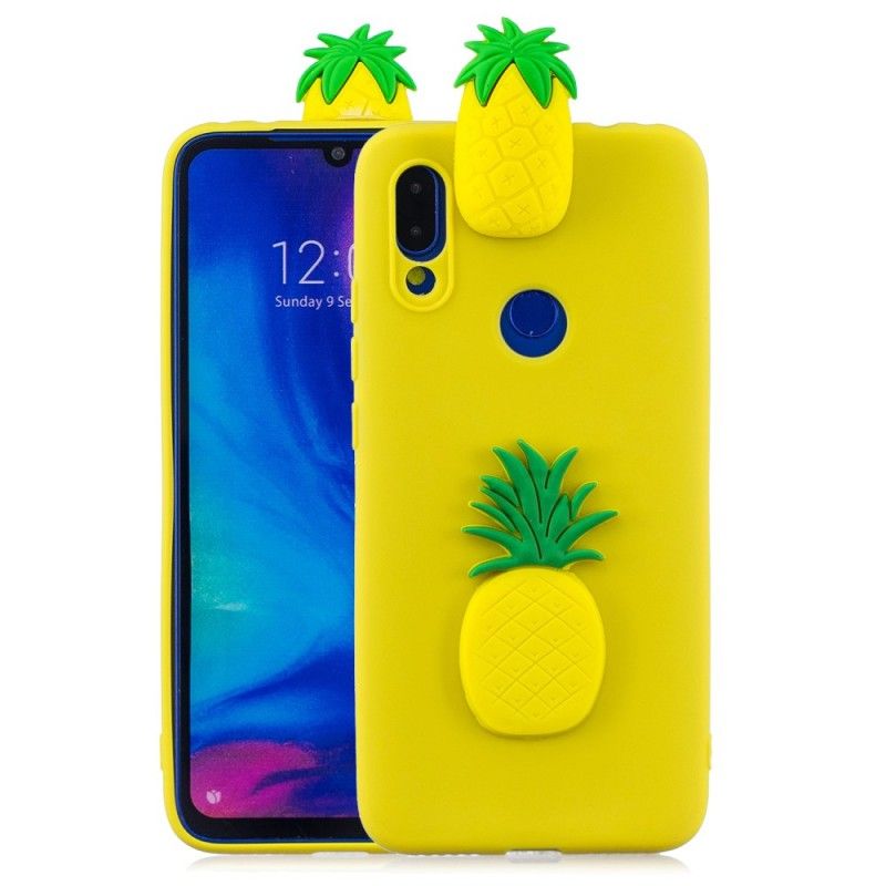 Deksel for Xiaomi Redmi Note 7 3D Ananas