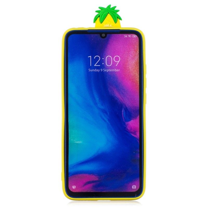 Deksel for Xiaomi Redmi Note 7 3D Ananas