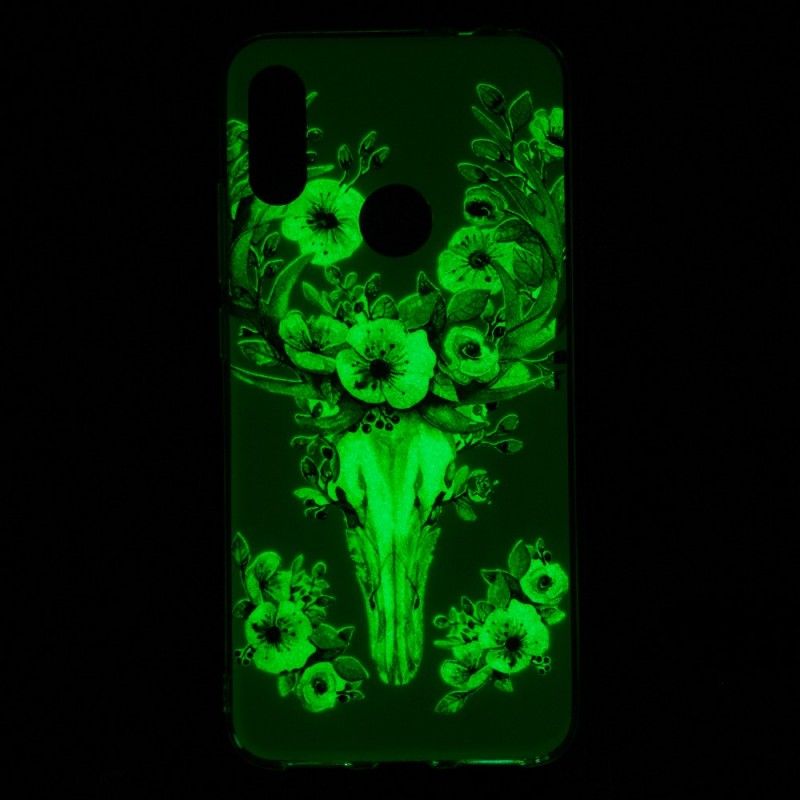 Deksel for Xiaomi Redmi Note 7 Fluorescerende Blomsterelg