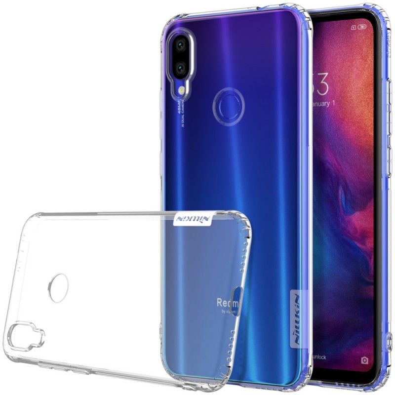 Deksel for Xiaomi Redmi Note 7 Grå Gjennomsiktig Nillkin