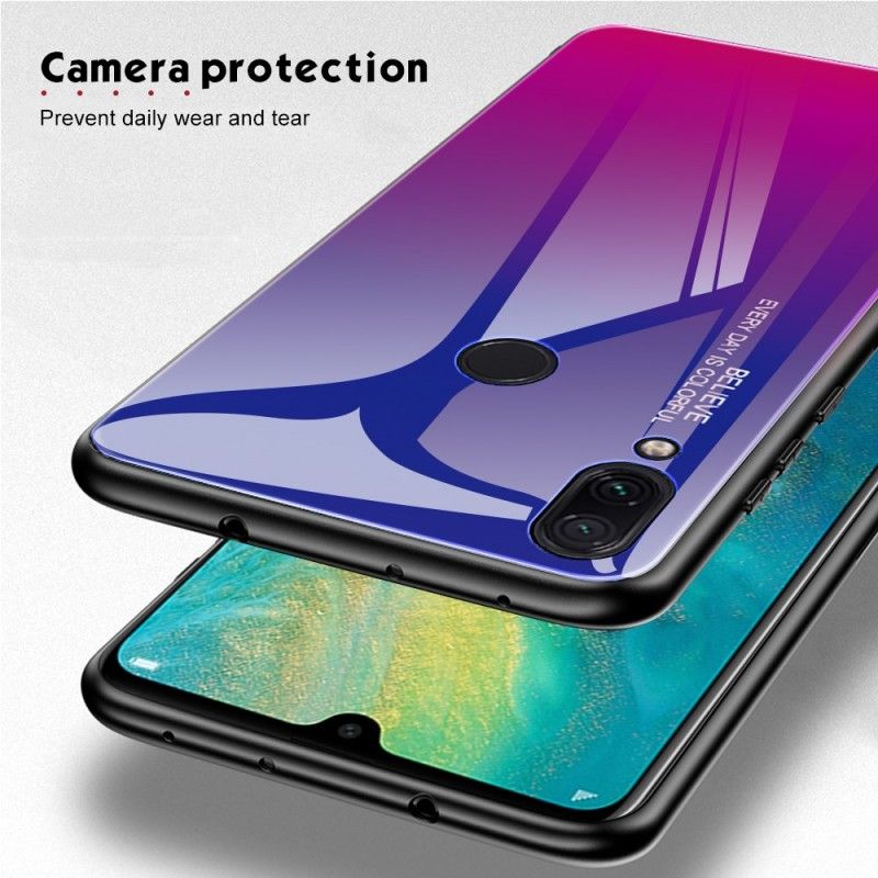 Deksel for Xiaomi Redmi Note 7 Mørk Blå Galvanisert Farge