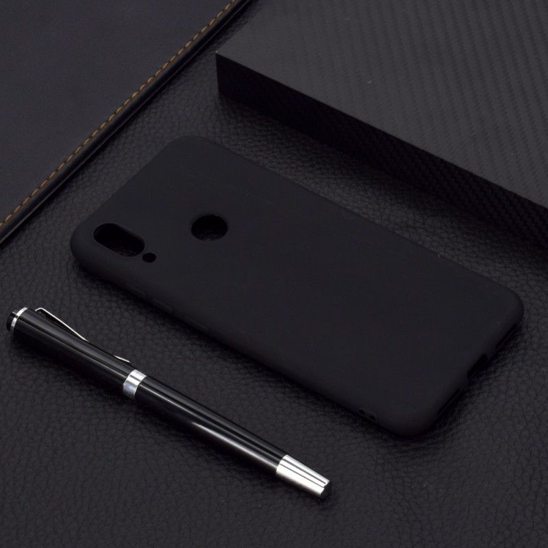 Deksel for Xiaomi Redmi Note 7 Svart Frostet Silikon