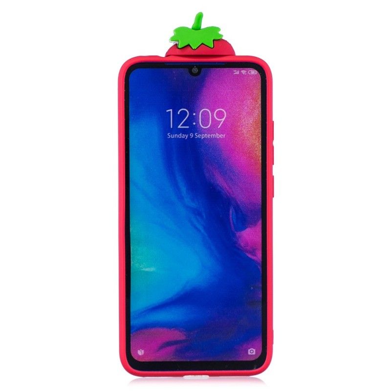 Deksel Xiaomi Redmi Note 7 3D Jordbær Beskyttelse