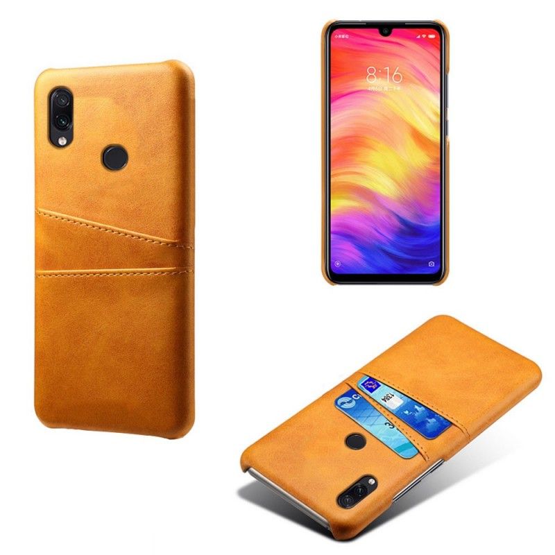 Deksel Xiaomi Redmi Note 7 Cyan Kortholder Anti-fall