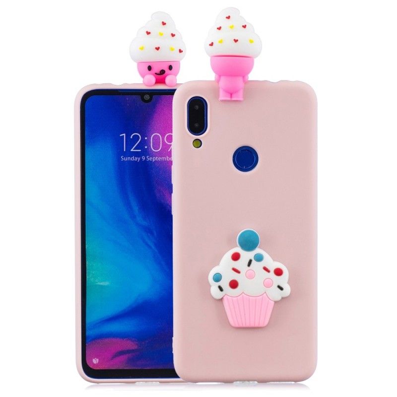 Deksel Xiaomi Redmi Note 7 Mobildeksel 3D Kopp Kake