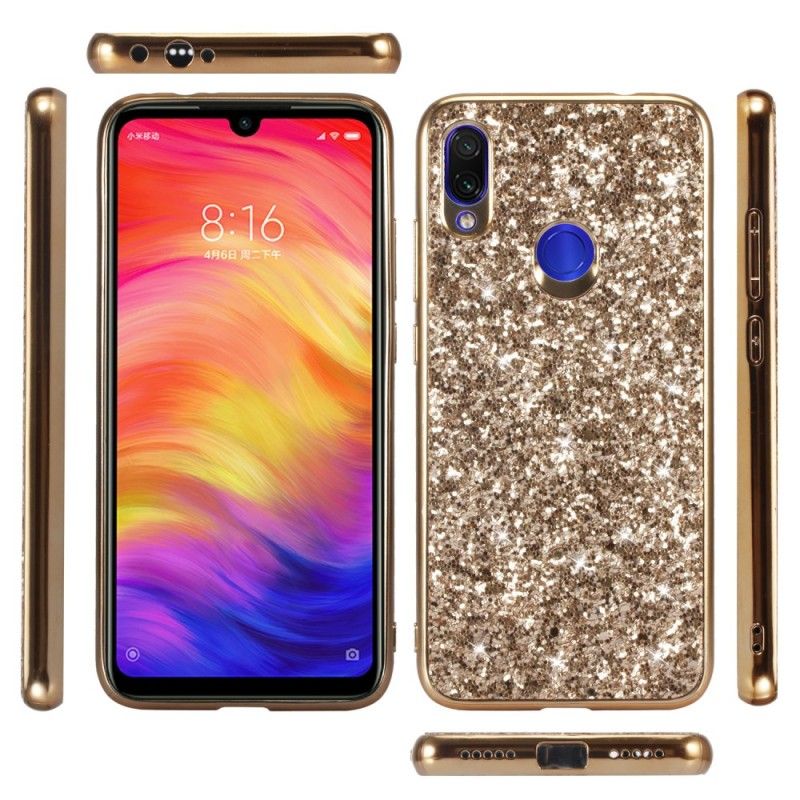 Deksel Xiaomi Redmi Note 7 Rød Jeg Er Glitter