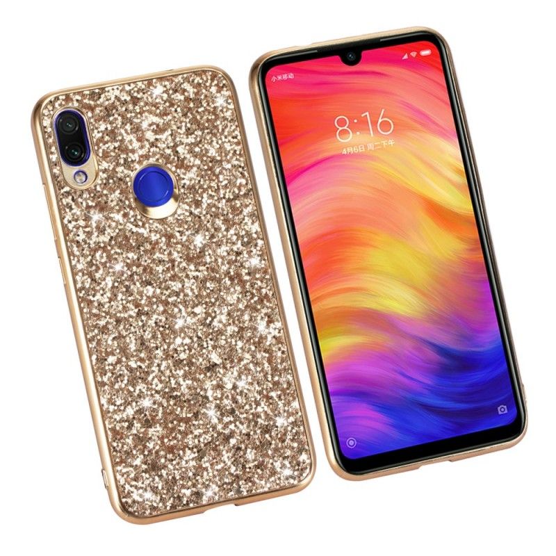 Deksel Xiaomi Redmi Note 7 Rød Jeg Er Glitter