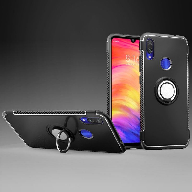 Deksel Xiaomi Redmi Note 7 Svart Karbonfiberring