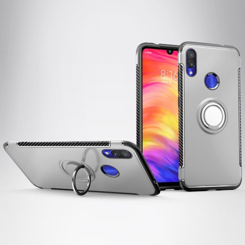 Deksel Xiaomi Redmi Note 7 Svart Karbonfiberring