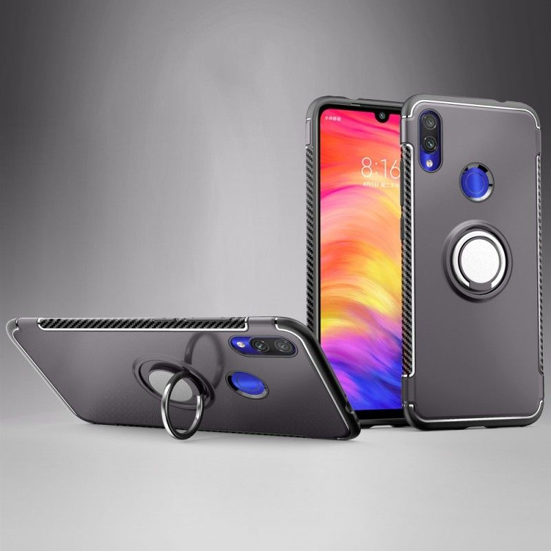 Deksel Xiaomi Redmi Note 7 Svart Karbonfiberring