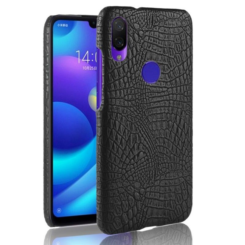 Deksel Xiaomi Redmi Note 7 Svart Krokodillehudeffekt