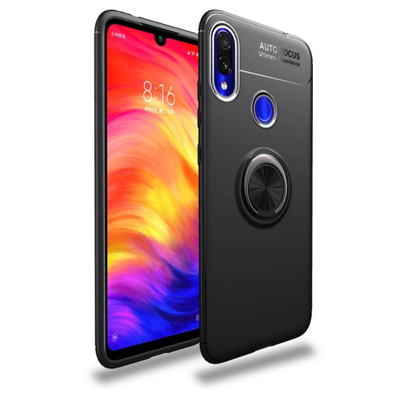 Deksel Xiaomi Redmi Note 7 Svart Roterende Ring Beskyttelse