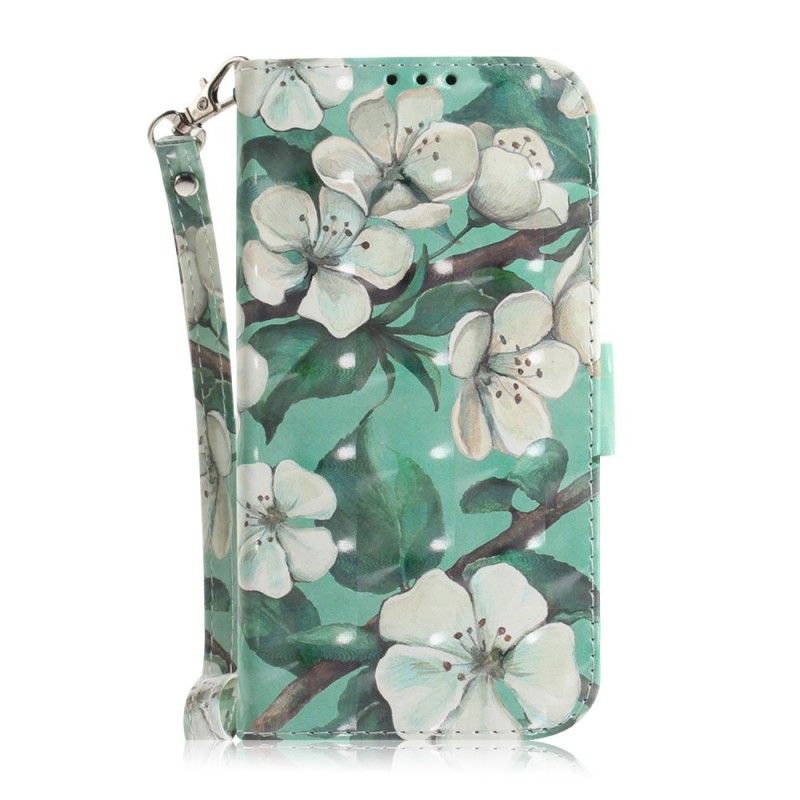 Folio Deksel for Xiaomi Redmi Note 7 Blomstrende Gren Med Tanga