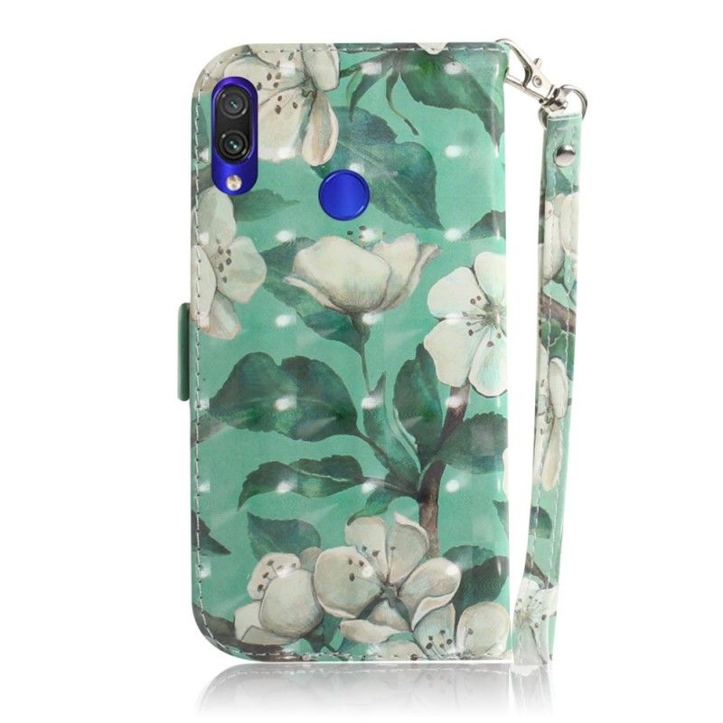 Folio Deksel for Xiaomi Redmi Note 7 Blomstrende Gren Med Tanga