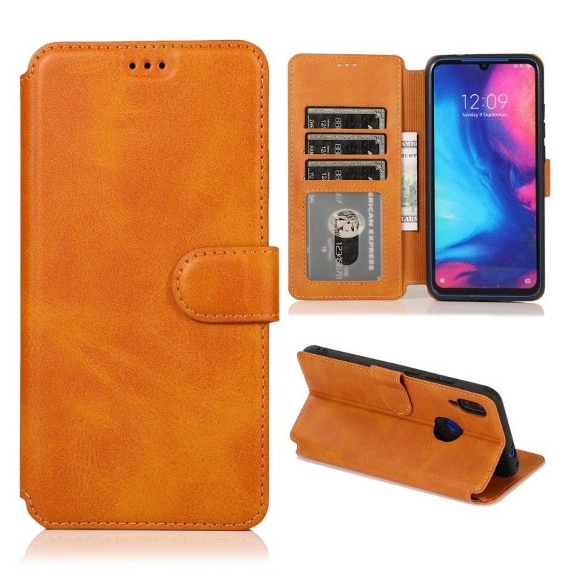 Folio Deksel for Xiaomi Redmi Note 7 Svart Ekstrem Skinneffekt