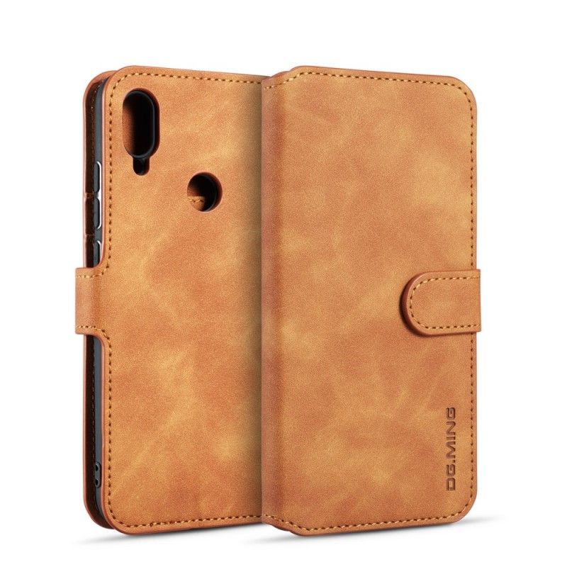 Folio Deksel for Xiaomi Redmi Note 7 Svart Retro Dg.Ming