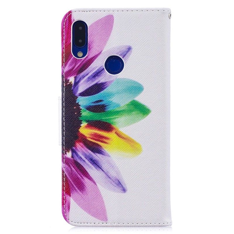 Folio Deksel Xiaomi Redmi Note 7 Akvarellblomst