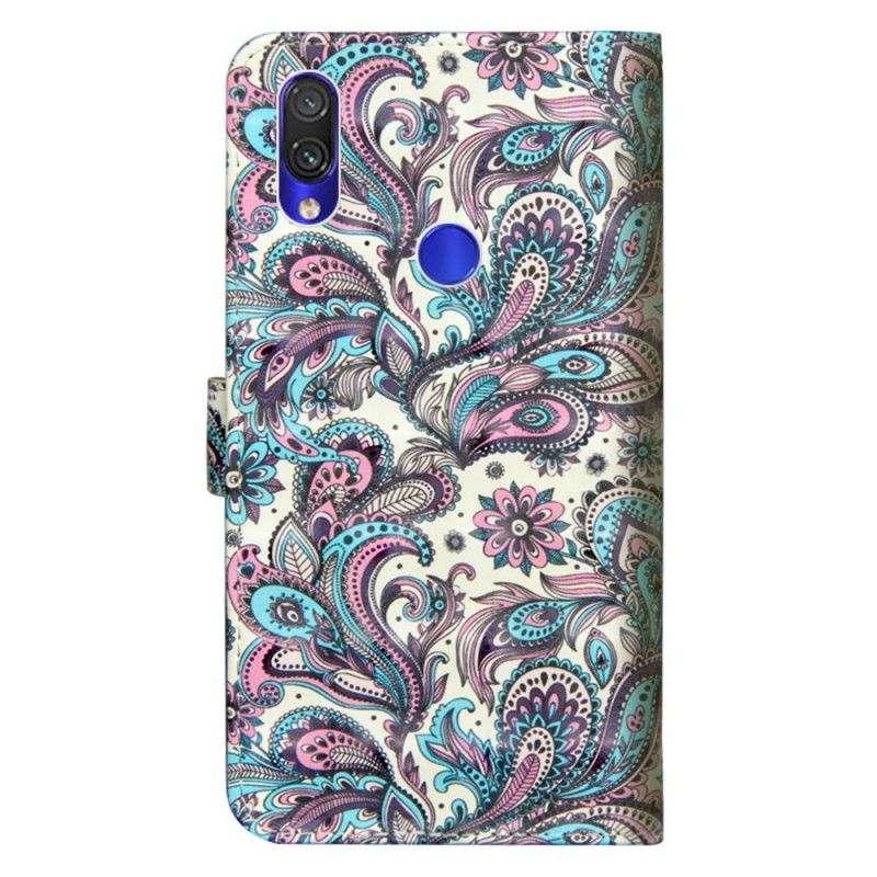 Folio Deksel Xiaomi Redmi Note 7 Mønstrede Blomster Anti-fall