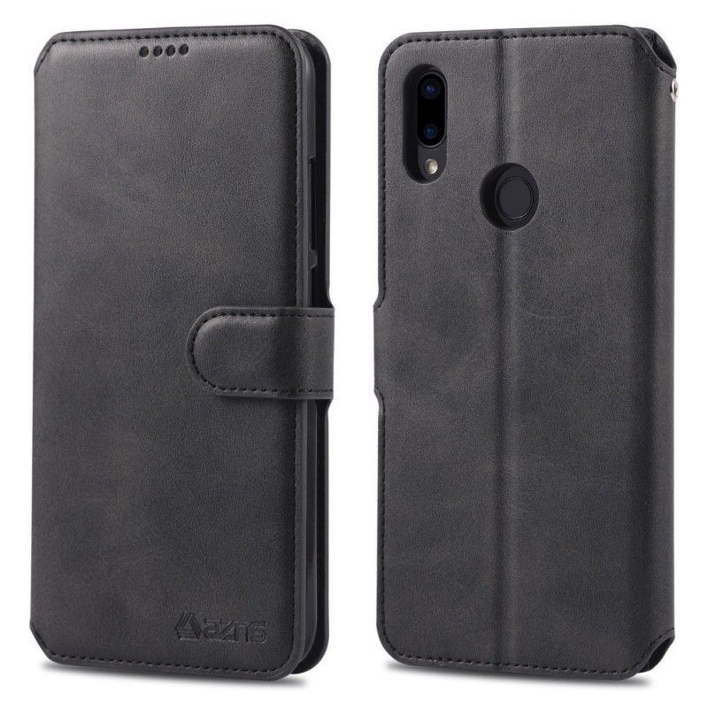 Folio Deksel Xiaomi Redmi Note 7 Svart Retro Azns Anti-fall