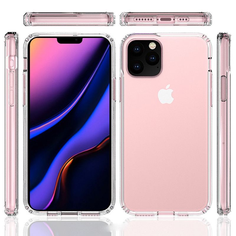 Deksel for iPhone 11 Pro Max Gjennomsiktig Hybriddesign