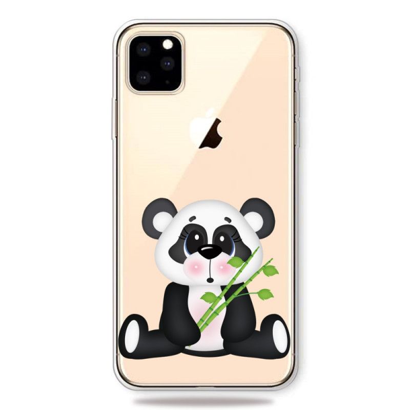 Deksel for iPhone 11 Pro Max Gjennomsiktig Trist Panda