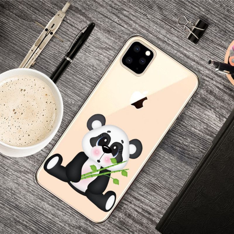 Deksel for iPhone 11 Pro Max Gjennomsiktig Trist Panda