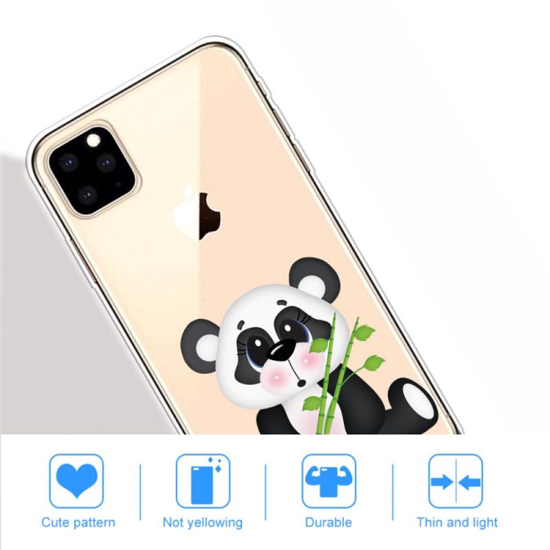 Deksel for iPhone 11 Pro Max Gjennomsiktig Trist Panda