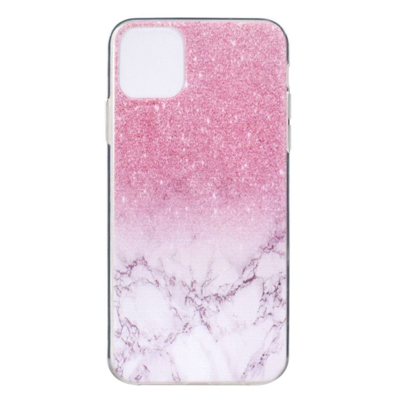 Deksel for iPhone 11 Pro Max Magenta Marmor