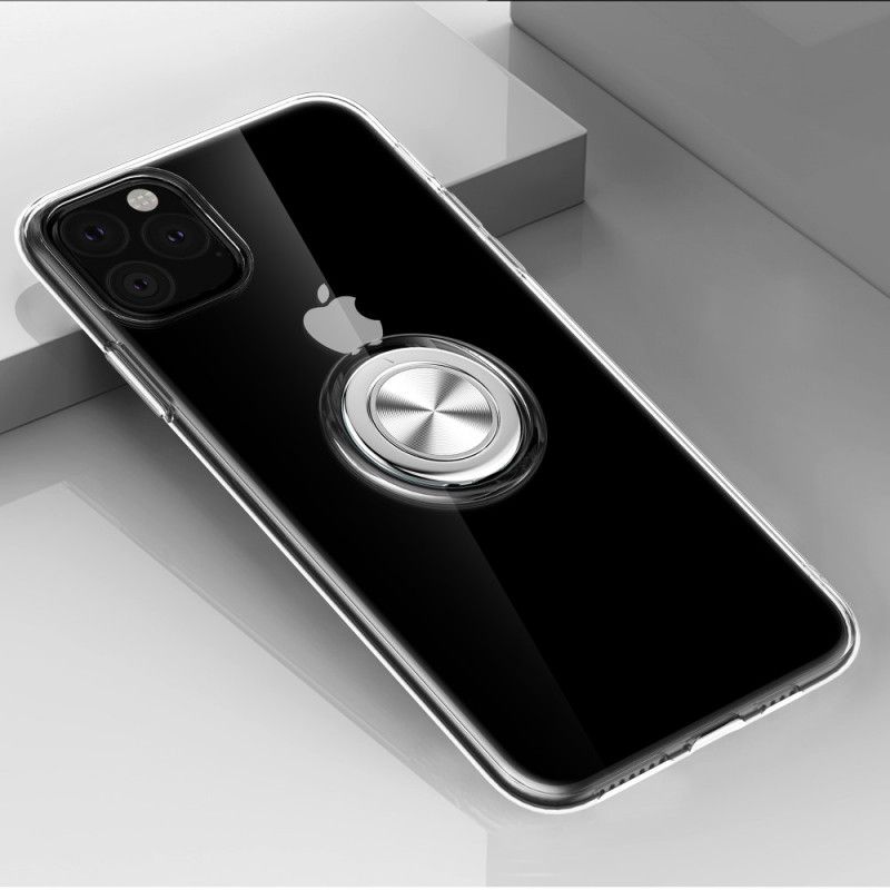 Deksel for iPhone 11 Pro Max Svart Gjennomsiktig Med Støttering