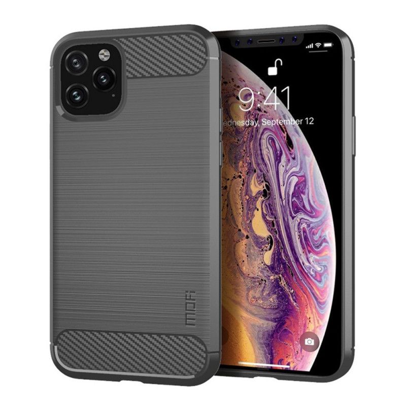 Deksel for iPhone 11 Pro Max Svart Mofi Børstet Karbonfiber