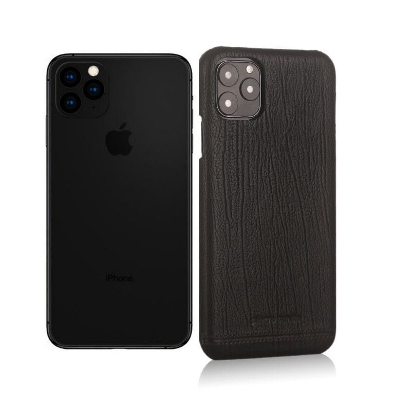 Deksel for iPhone 11 Pro Max Svart Pierre Cardin I Ekte Lær