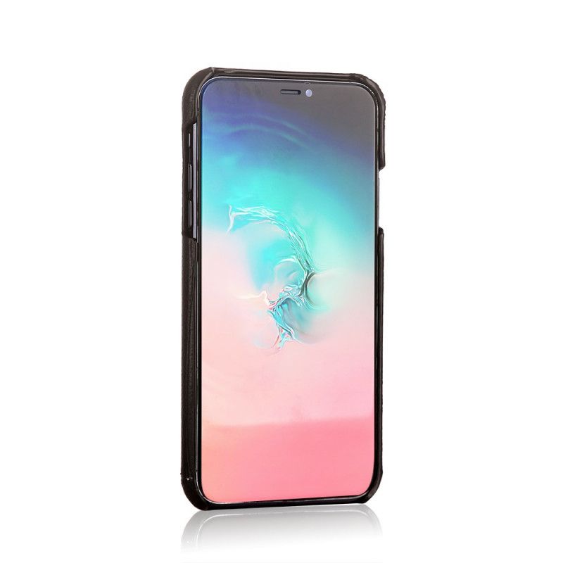 Deksel for iPhone 11 Pro Max Svart Pierre Cardin I Ekte Lær