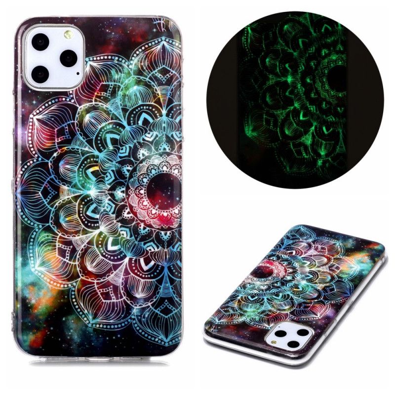 Deksel iPhone 11 Pro Max Fluorescerende Blomsterutstilling Beskyttelse