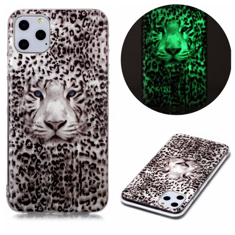 Deksel iPhone 11 Pro Max Fluorescerende Leopard