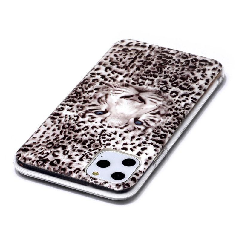 Deksel iPhone 11 Pro Max Fluorescerende Leopard