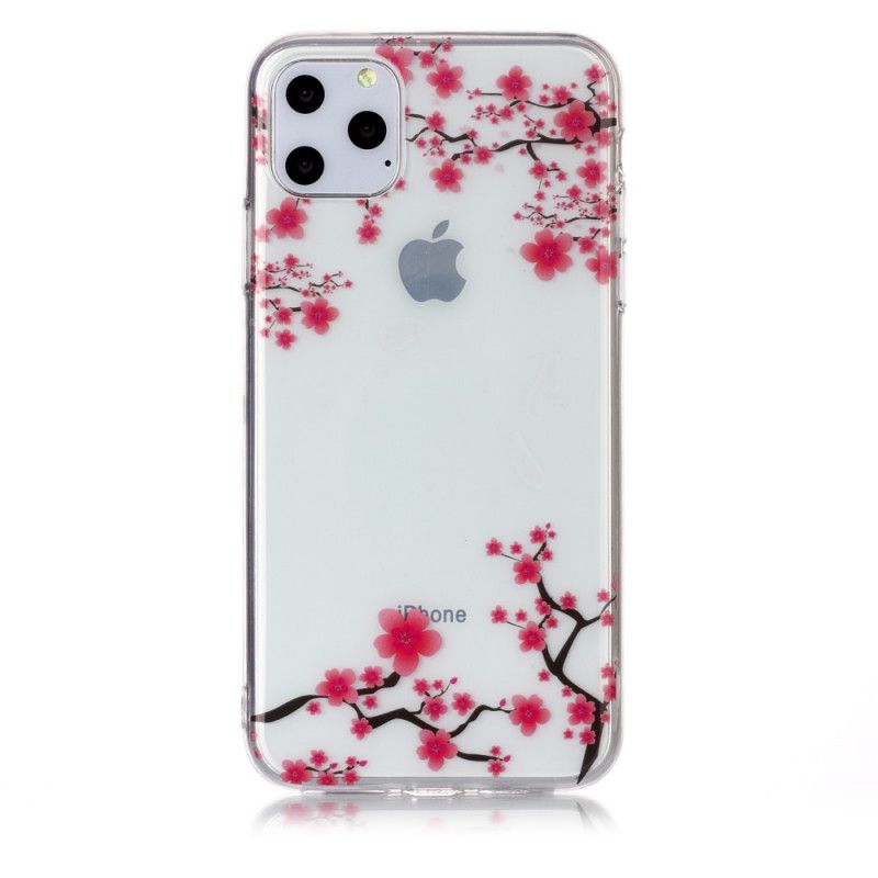 Deksel iPhone 11 Pro Max Gjennomsiktig Blomstrende Tre