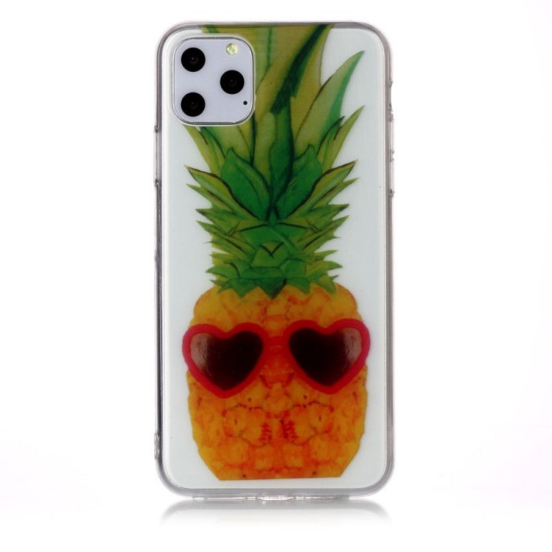 Deksel iPhone 11 Pro Max Gjennomsiktig Inkognito Ananas