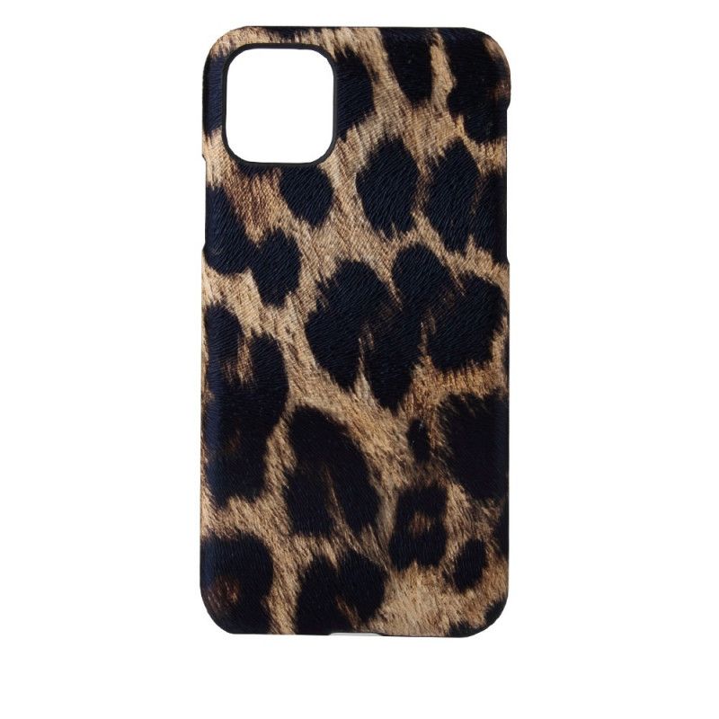 Deksel iPhone 11 Pro Max Hvit Leopardhudeffekt