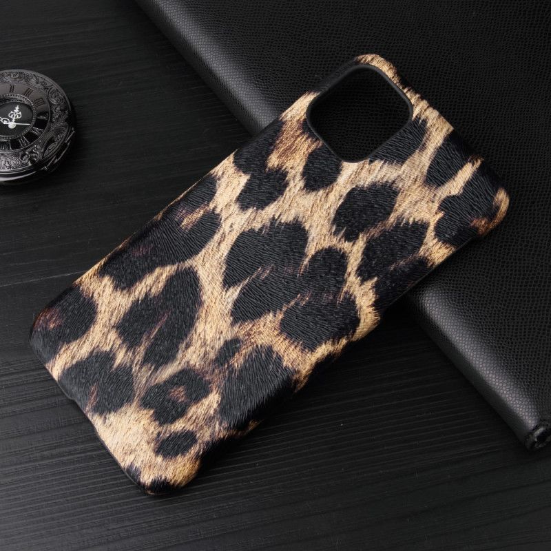 Deksel iPhone 11 Pro Max Hvit Leopardhudeffekt