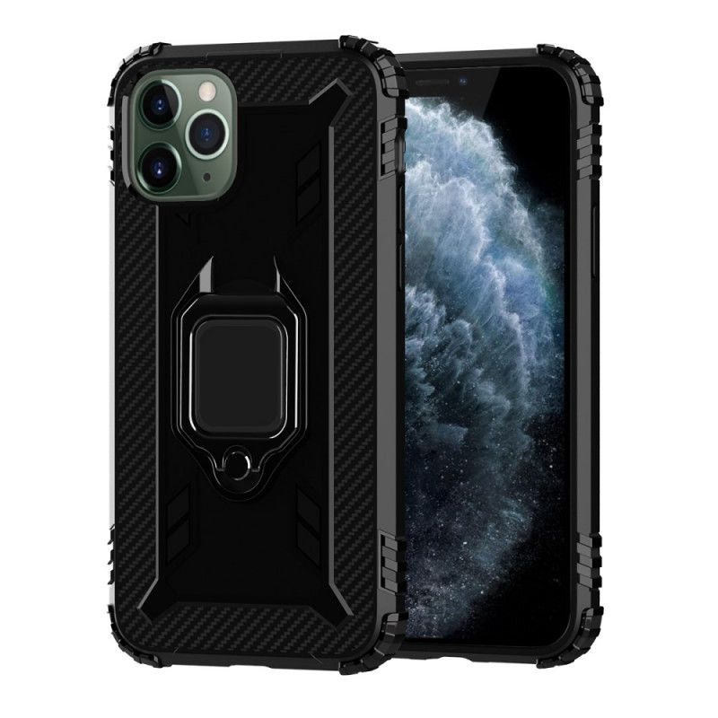 Deksel iPhone 11 Pro Max Ring Og Karbonfiber