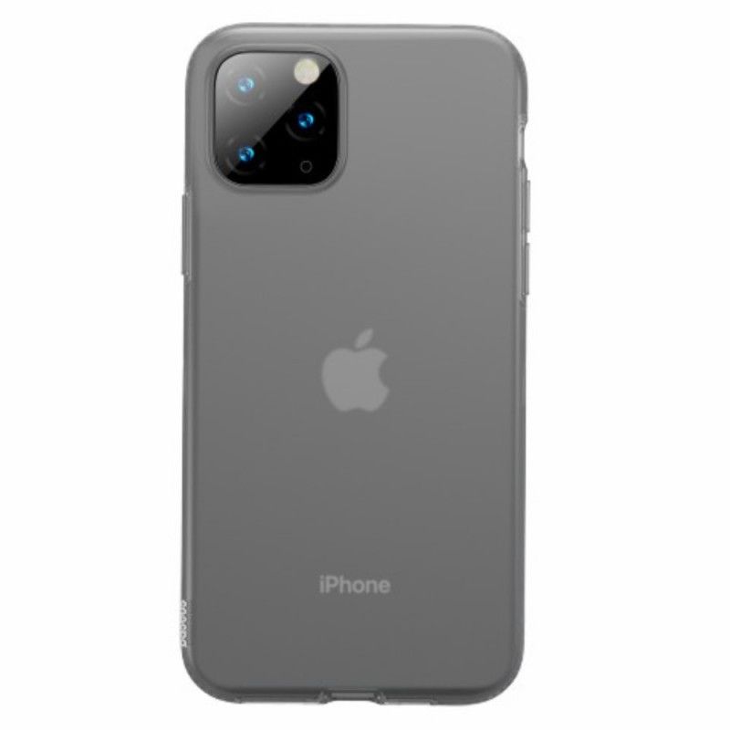 Deksel iPhone 11 Pro Max Svart Baseus Flytende Silikon