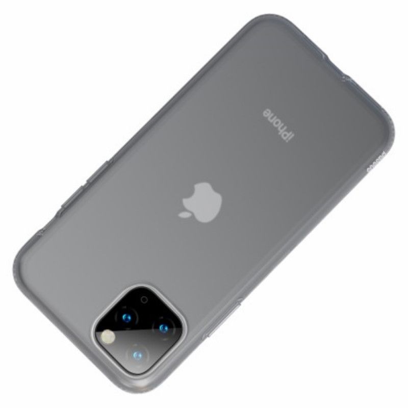 Deksel iPhone 11 Pro Max Svart Baseus Flytende Silikon