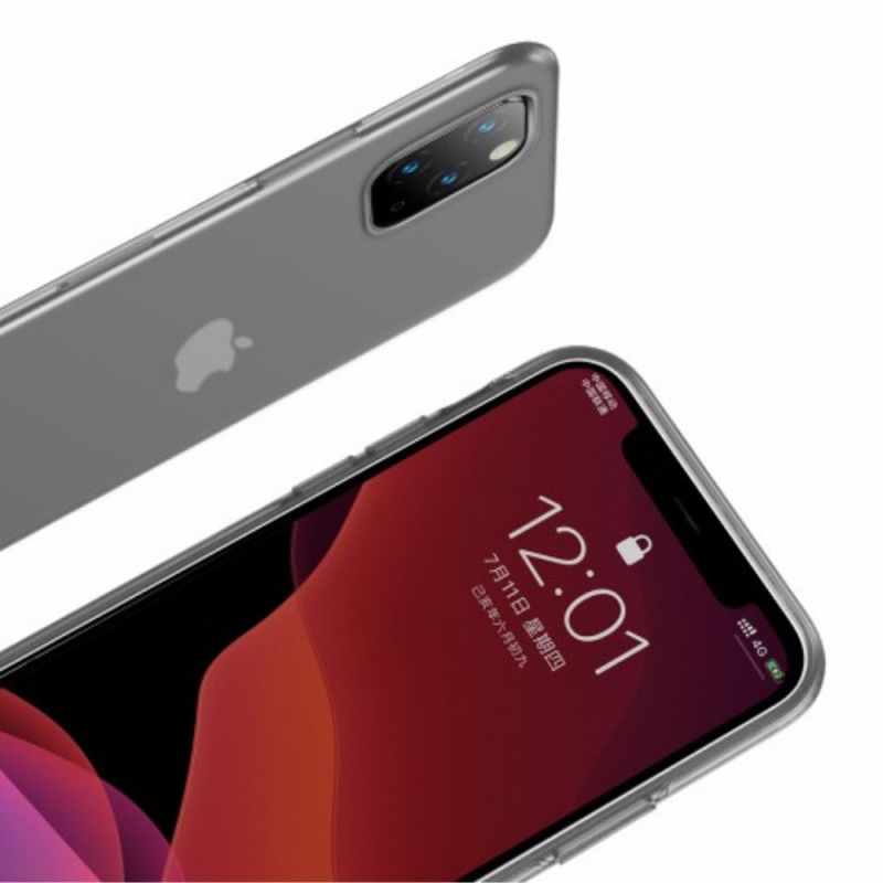 Deksel iPhone 11 Pro Max Svart Baseus Flytende Silikon