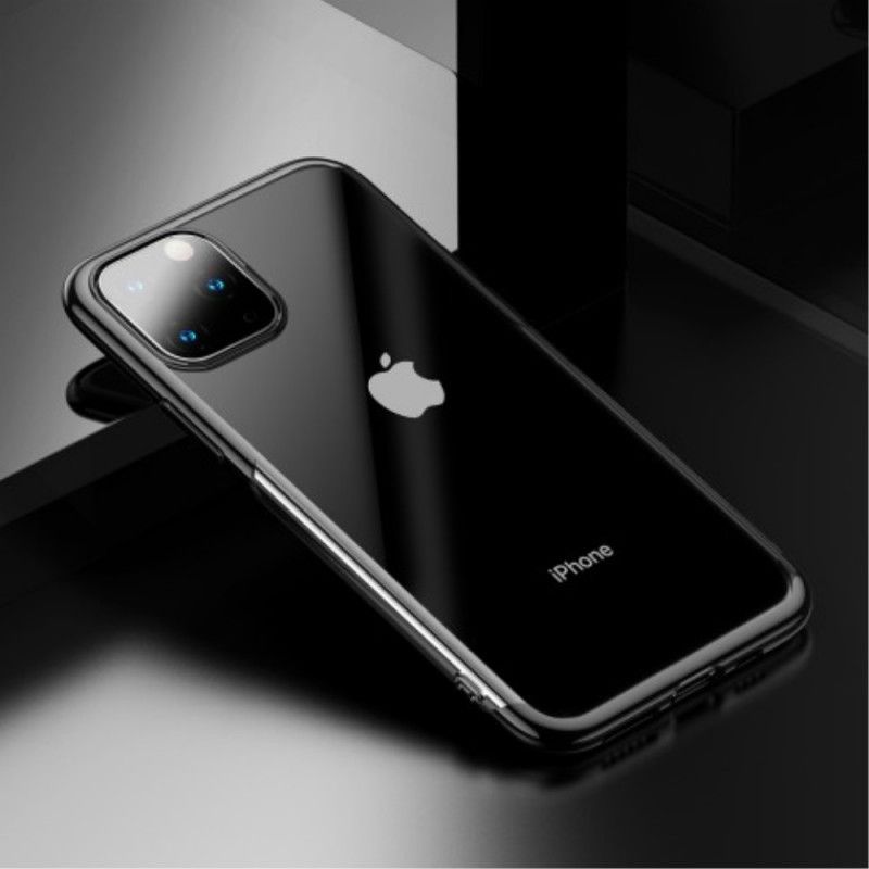 Deksel iPhone 11 Pro Max Svart Baseus Skinnende Serie