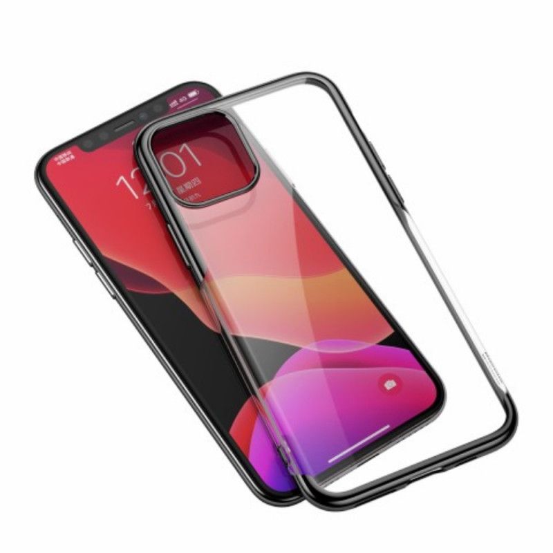 Deksel iPhone 11 Pro Max Svart Baseus Skinnende Serie