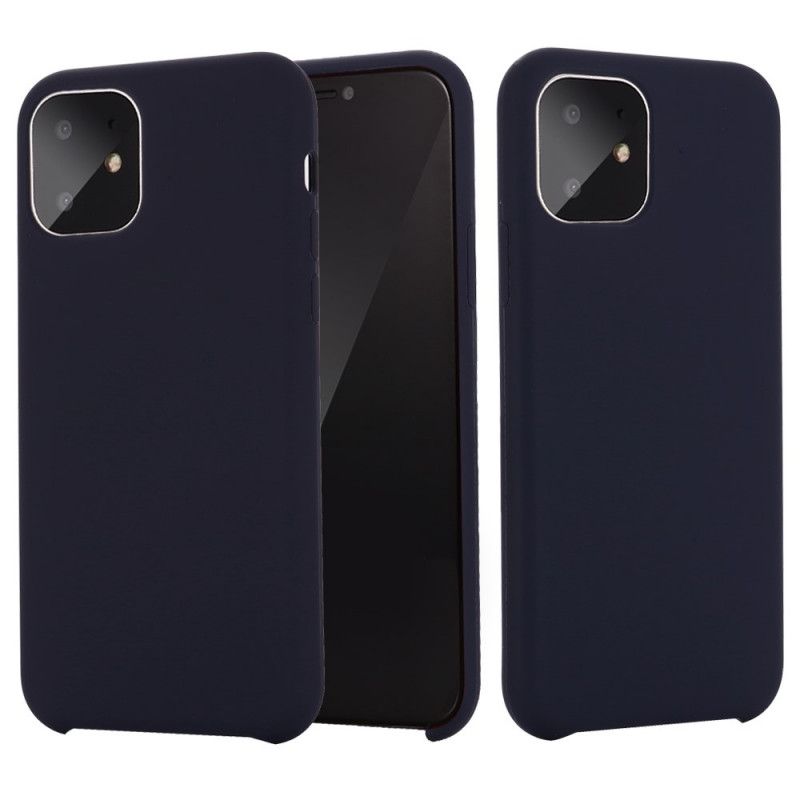 Deksel iPhone 11 Pro Max Svart Flytende Silikon